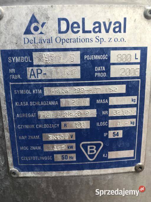 schładzalnik basen zbiornik do mleka 800L Myszyniec
