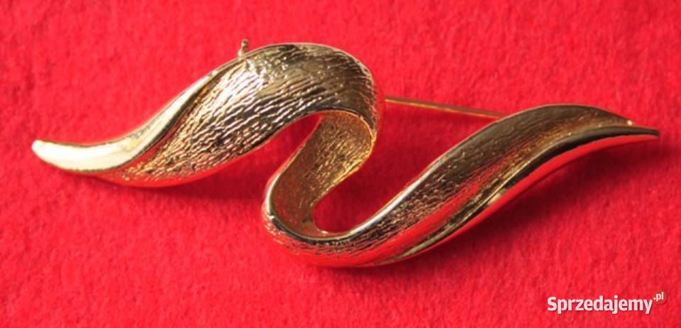Stara angielska broszka zawijanka Ochojno