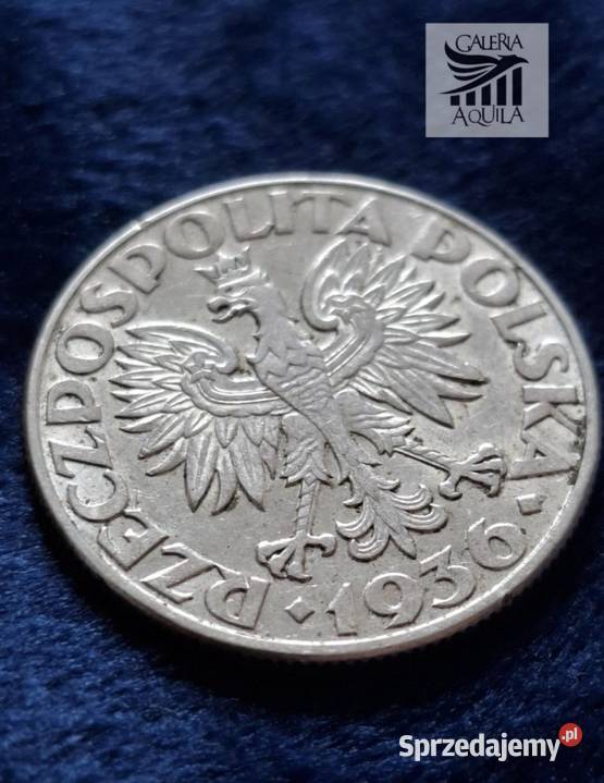 2 II RP 1936 Żaglowiec SREBRO pomorskie Wejherowo