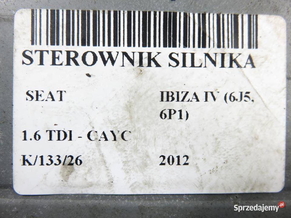 STEROWNIK SEAT IBIZA IV 6J5 6P1 16 TDI CAYC