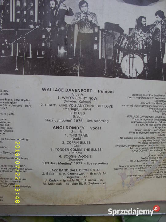 Jazz LP Wallace DavenportAngi Domdey Wołów