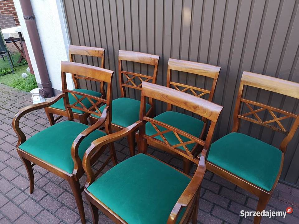KrzesłaFotele 6 Komplet ARTDECO Biedermeier Swarzędz sprzedam