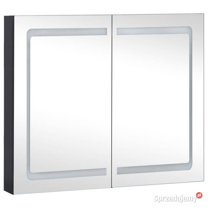 Szafka łazienkowa z lustrem i LED 80x122x68 mazowieckie Warszawa