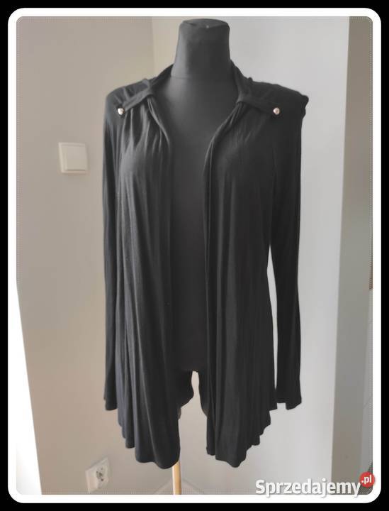 Lekki czarny sweterek narzutka kardigan 36 S Swetry i golfy Płock