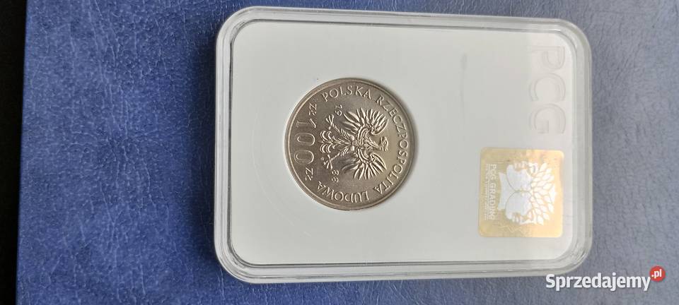 Stare monety 100 złotych 1988 Jadwiga grading Lesko