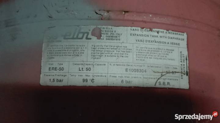 Zbiornik ćiśnieniowy CO 50 L wielkopolskie Zbiersk