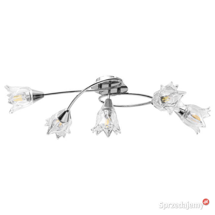 Lampa sufitowa ze szklanymi kloszami na 5 Pozostałe Warszawa