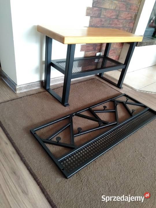 Komplet Loft do przedpokoju wieszak ławeczka Katowice