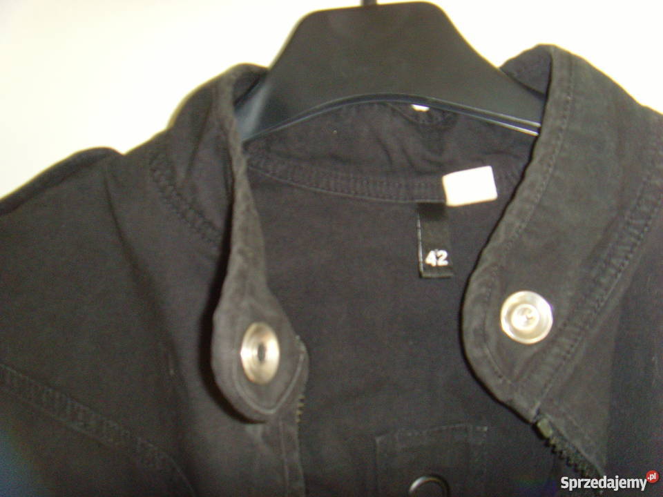 Czarna krótka kurtka HM rozmiar 42 Kurtki i płaszcze