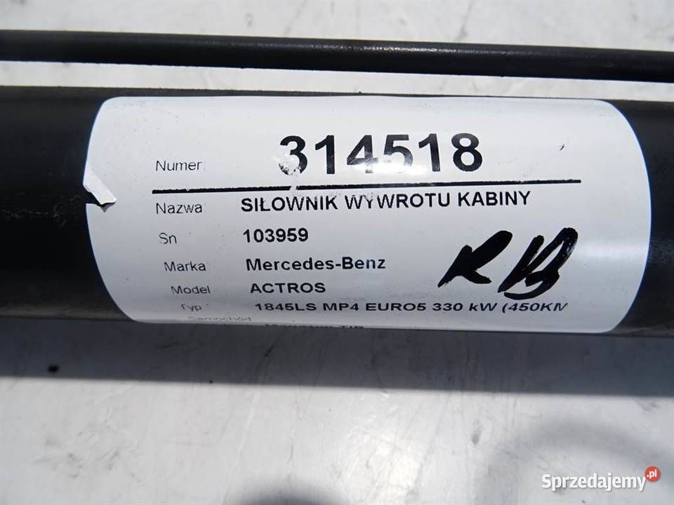 SIŁOWNIK WYWROTU KABINY MERCEDES ACTROS MP4 MP5