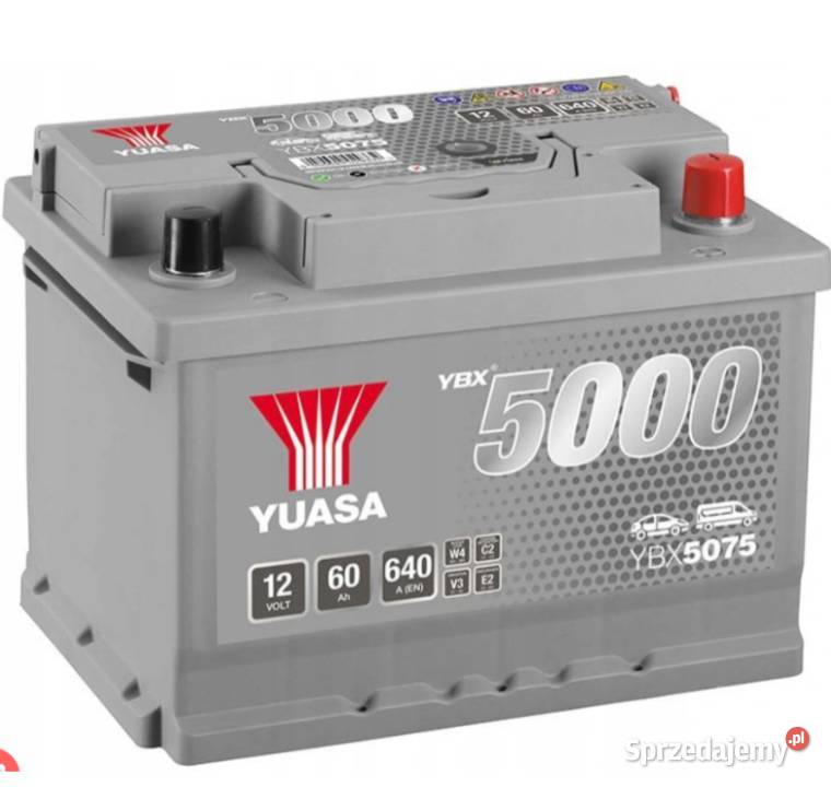 Akumulator 12V 60Ah 640A Yuasa Silver osobowe Akumulatory pomorskie Starogard Gdański