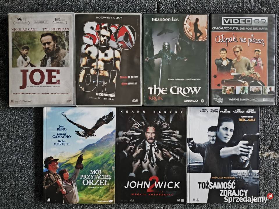 Filmy DVD płyty John Wick 2 Chłopaki nie płaczą DVD i Blu-ray