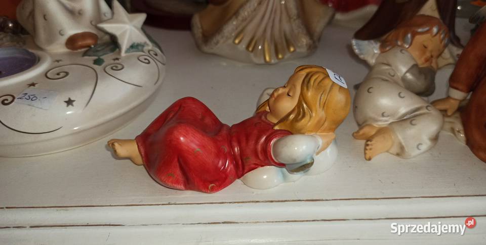 Anioł leżący Figurka GOEBEL Weihnacht Boże Gdańsk