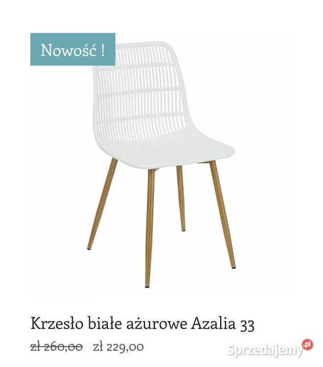 Białe krzesło designerskie nowoczesne Darmowa dostawa
