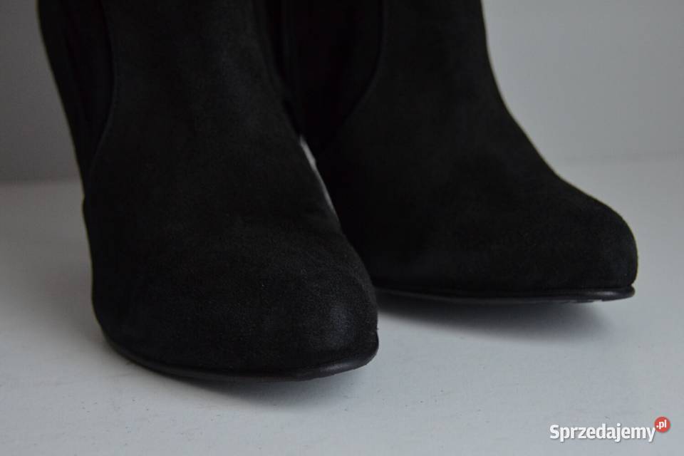 Kozaki DUO SZERSZA cholewka 41 naturalny zamsz podlaskie Białystok