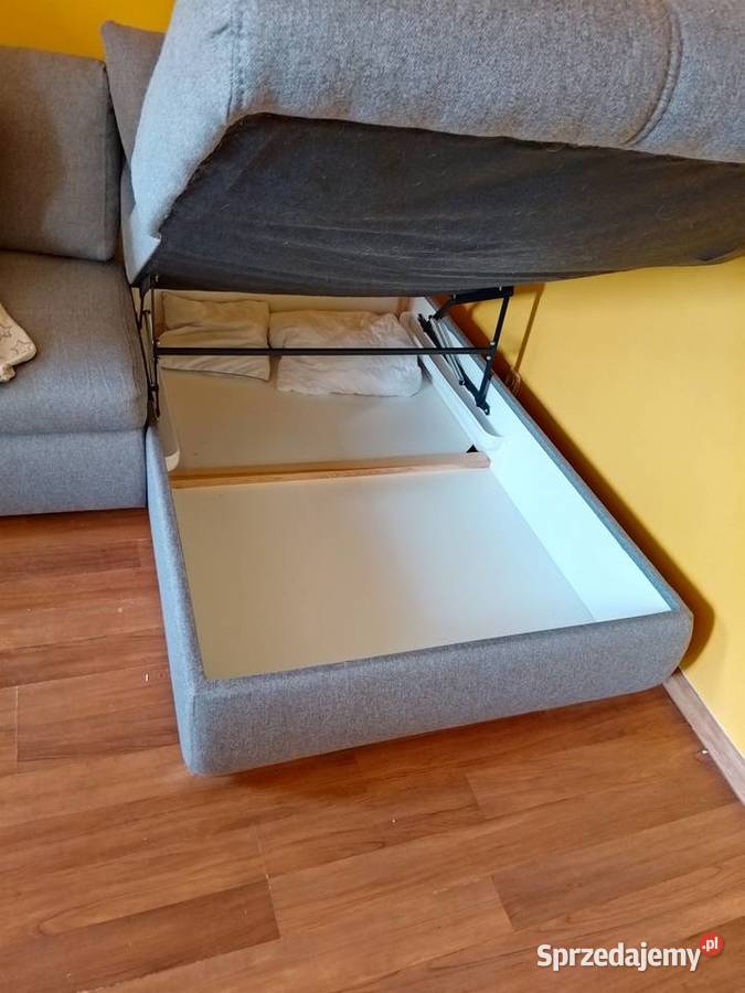 SKY Narożnik szary prawy z funkcją spania 86cm sprzedam