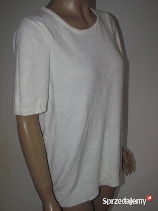 bluzeczka top sweterek kremowy rękaw LOVE Zamość