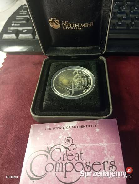 5000 DOLLAR 2010 WIELCY KOMPOZYTORZY CHOPIN 1 oz