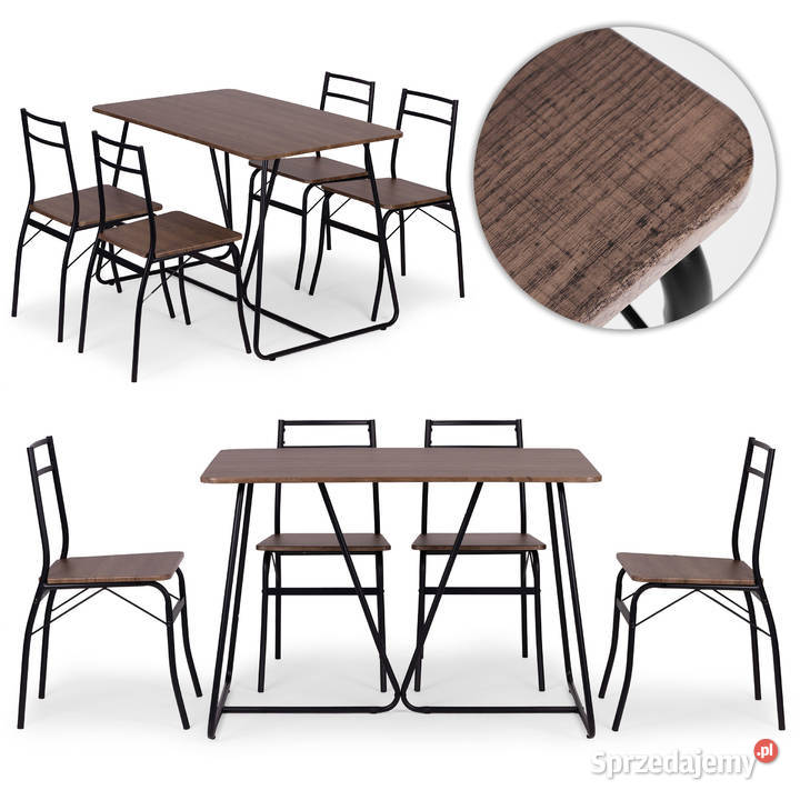 Zestaw mebli do jadalni kuchni stół 4 krzesła opolskie Smogorzów