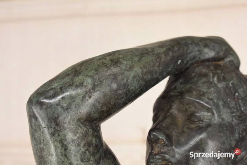 Ogromna Rzeźba wg Auguste Rodin Męski Akt Adam Kraków sprzedam