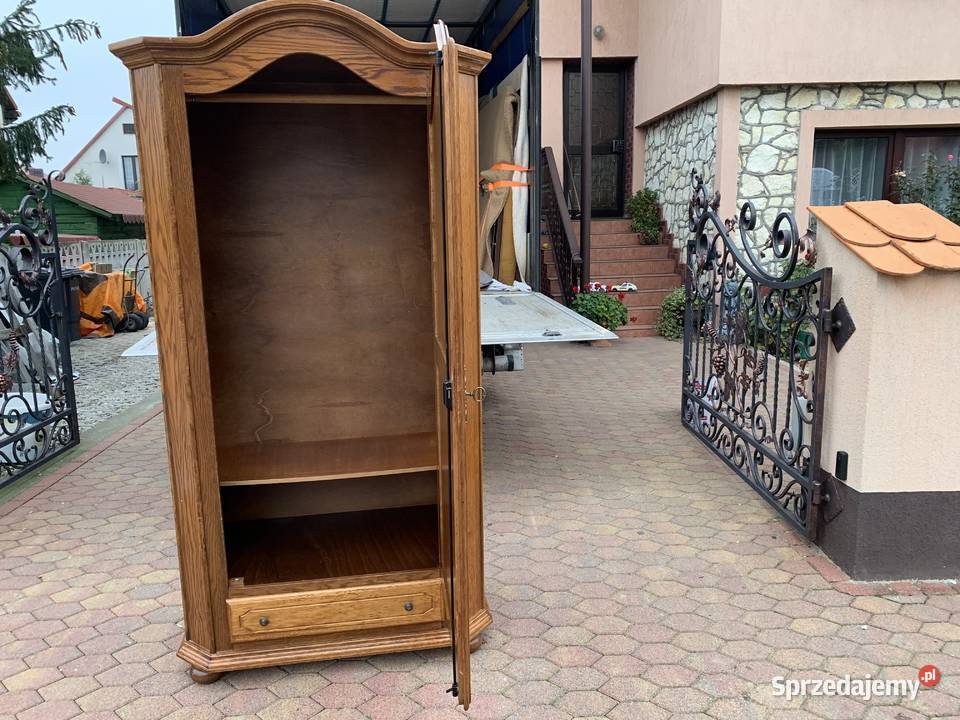 Ładna dębowa szafa jednodrzwiowameble Ślesin sprzedam