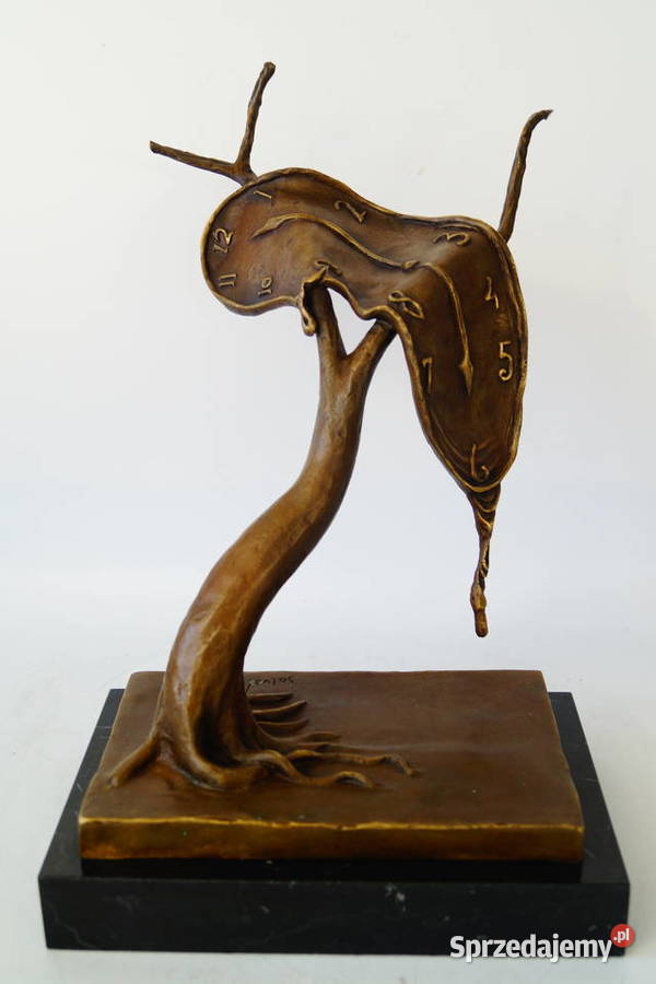 Figura z brązu rzeźba wg Salvador Dali zegar Gizałki