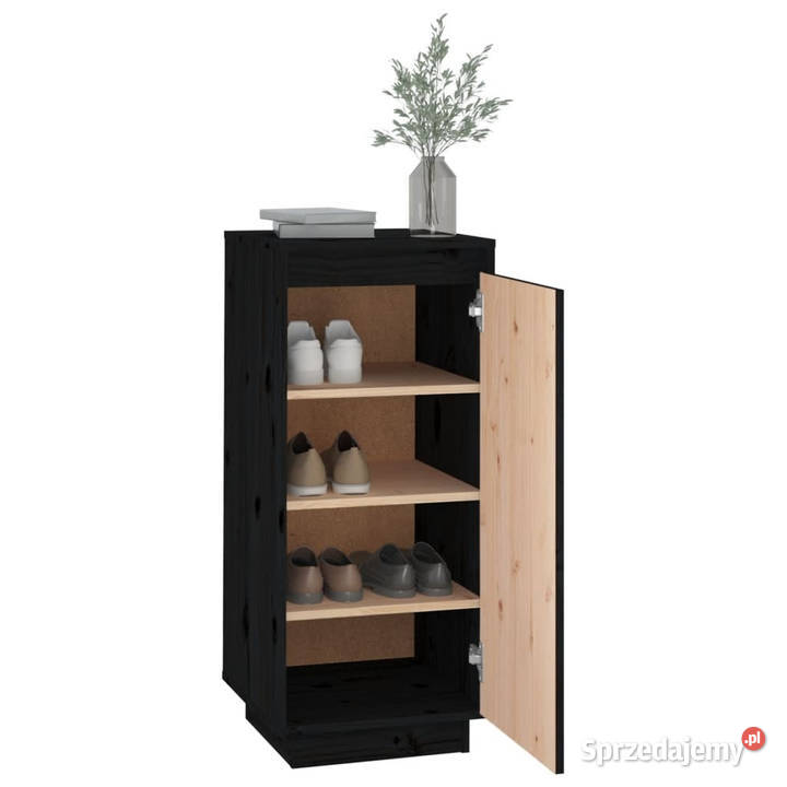 Szafka na buty czarna 35x35x80 lite drewno Warszawa