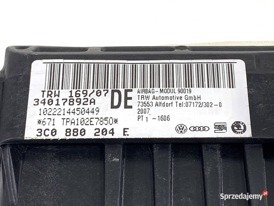 PODUSZKA POWIETRZNA PASAŻERA VW PASSAT B6