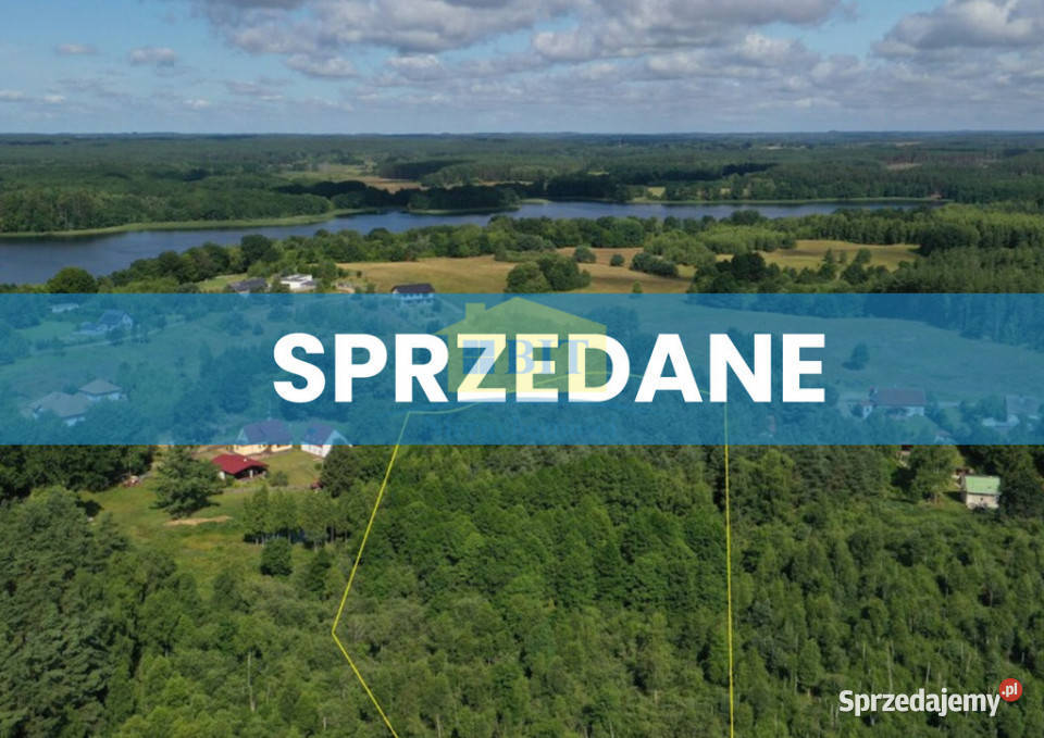 Działka 113 ha jeziorem warunki zabudowy utwardzona Sprzedaż Głęboczek