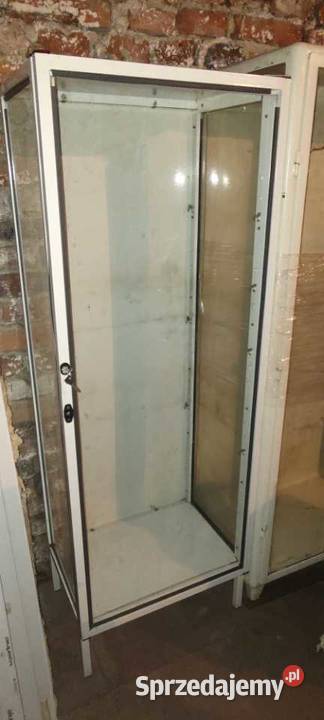 Stara szafa witryna medyczna PRL Ostrołęka