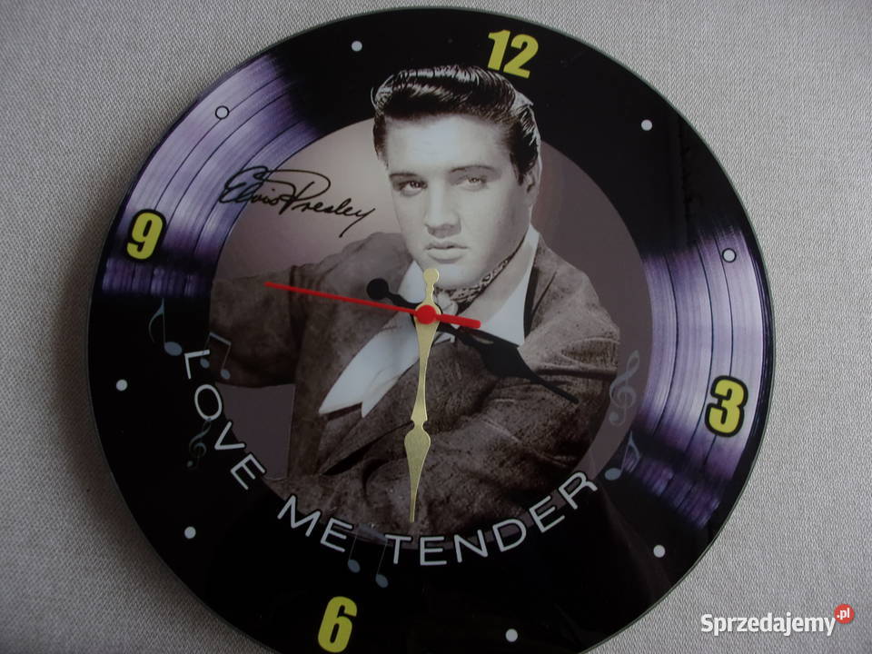 Elvis Preslej wiecznie żywy Zegar szklany z Pozostałe