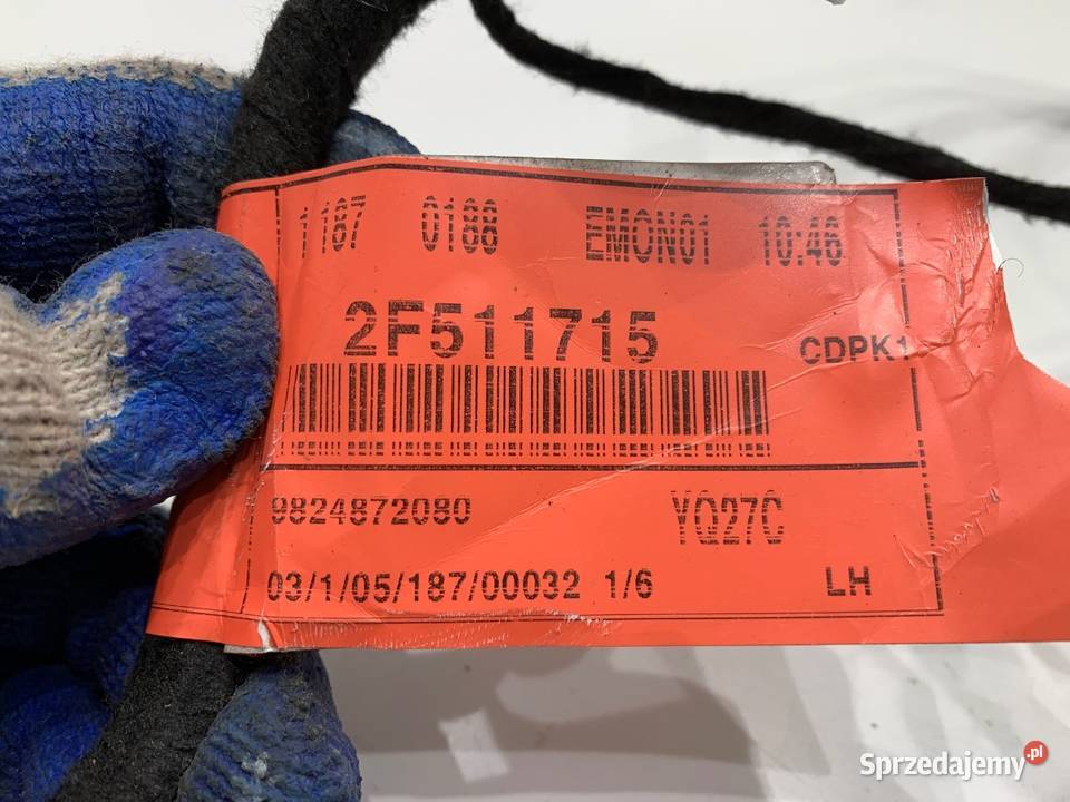 WIĄZKA DRZWI PRZÓD LEWY OPEL VIVARO C 9824872080 osobowe