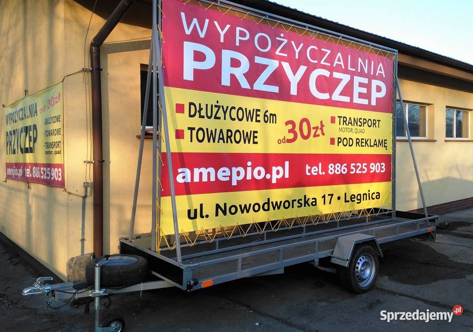 Przyczepy Reklamowe Przyczepy Towarowe lekkie Legnica