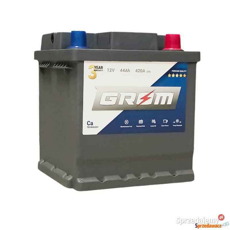 Akumulator Grom 44Ah 420A EN Kostka Suwałki