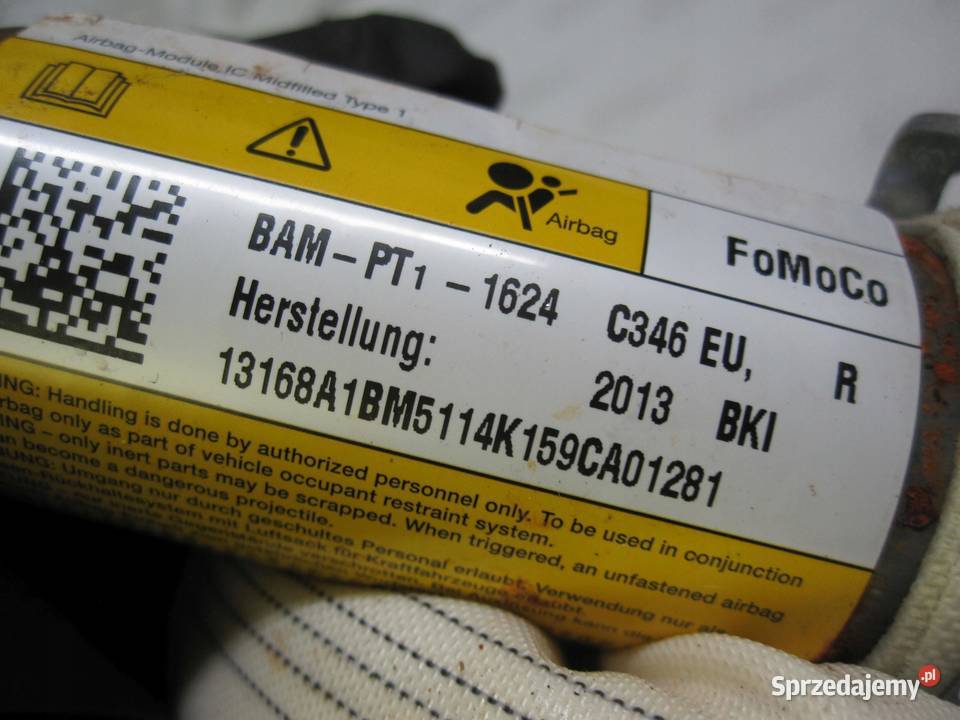 FORD FOCUS MK3 III 13r AIRBAG kurtyna prawa Poduszki powietrzne świętokrzyskie
