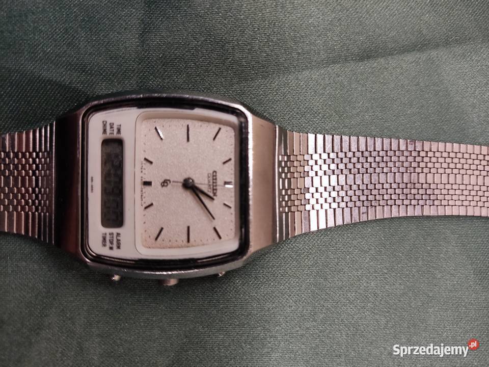 Zegarek na rękę Citizen Quartz Analog Digital 41 Męskie Głuchołazy