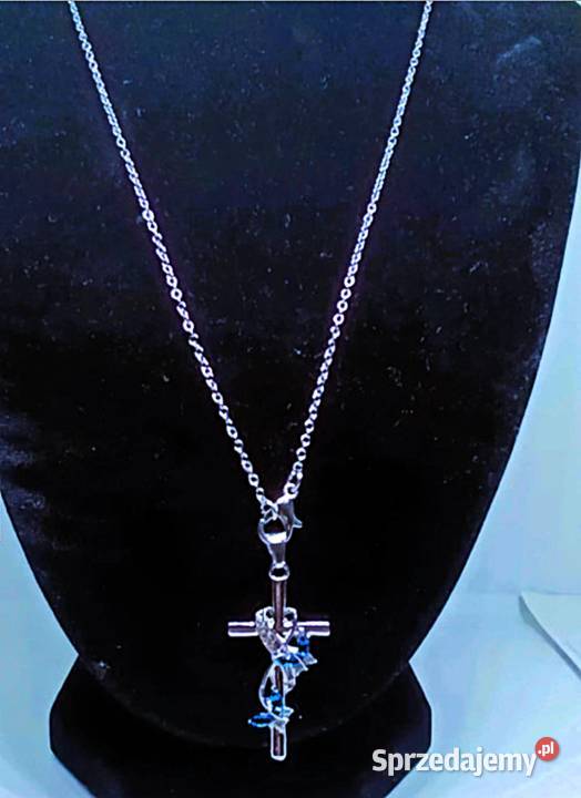 Naszyjnik Krzyżyk Wisiorek Zawieszka Metal