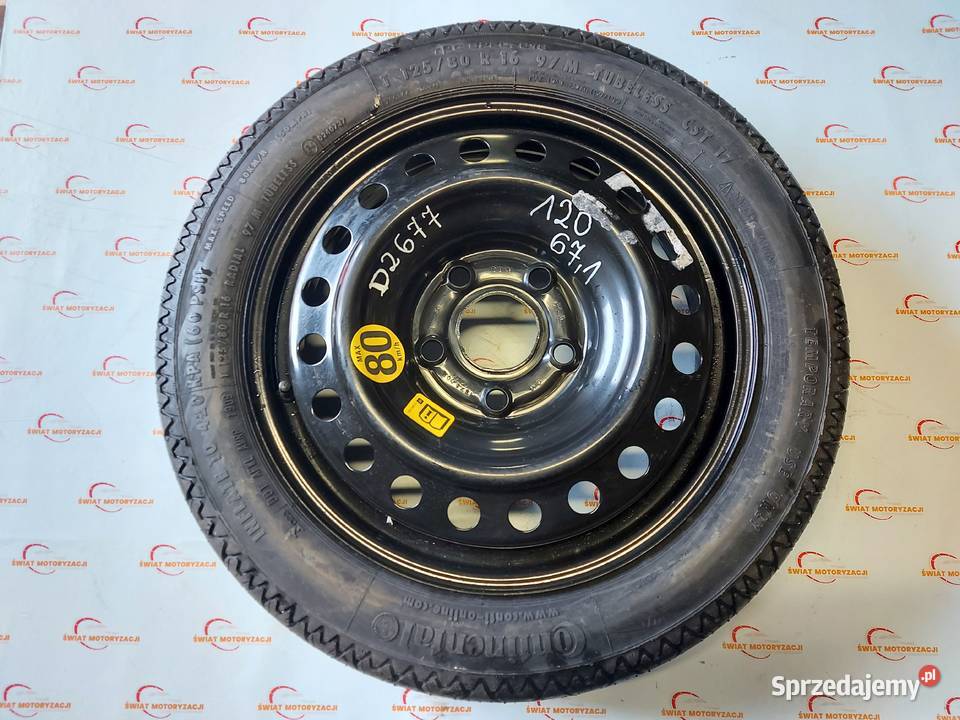 OPEL INSIGNIA A koło dojazdowe 1258016 97M 5x120 świętokrzyskie Kielce