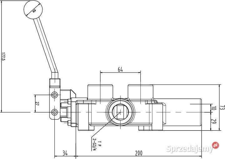 Rozdzielacz Hydrauliczny 1 SEKCJA 80LMIN ŁUPARKI Solec Kujawski