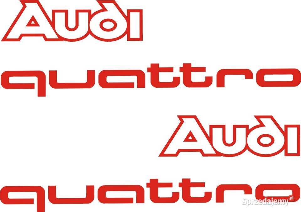 AUDI QUATTRO naklejki na samochód A4 A5 A6 A7 A8 Kraków