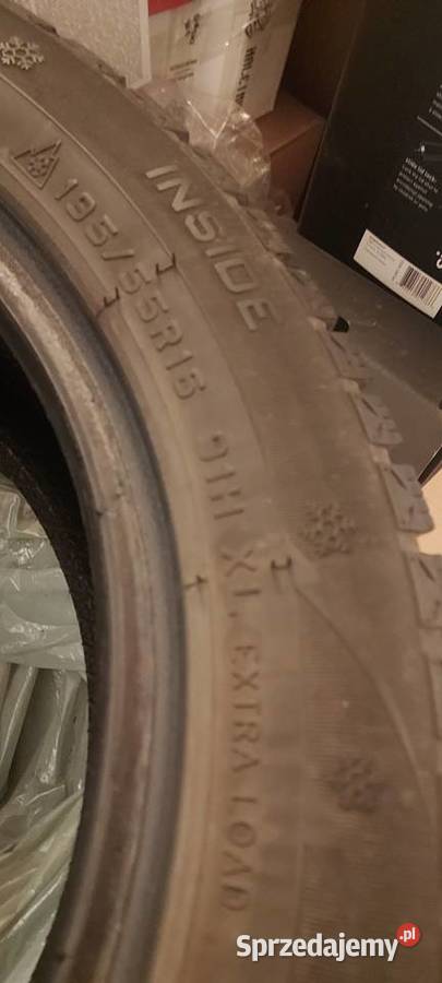 Opony zimowe 19555 R16 z 2022r nowe bieznik 7mm zima Jastków