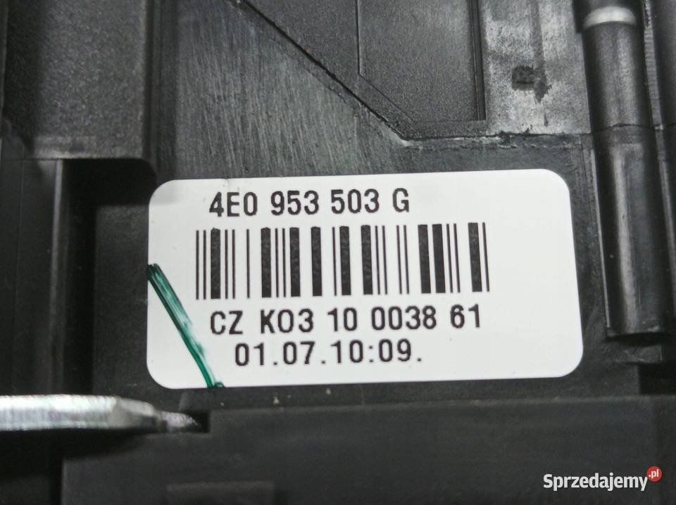 PRZEŁĄCZNIK ZESPOLONY 4F0953549C 4E0953503G Rok produkcji 2010 sprzedam