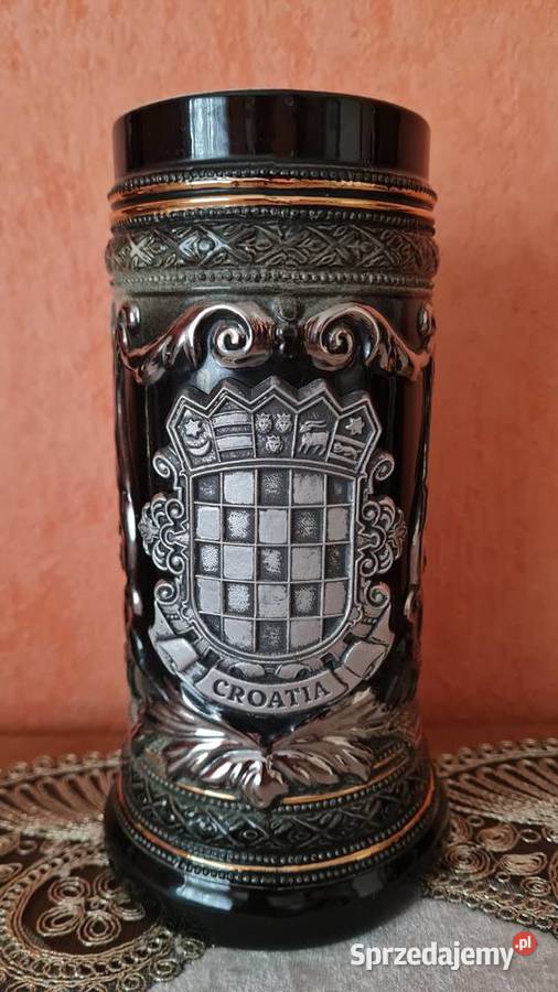 Unikatowy kufel ceramiczny Herb Chorwacji Styl Szklanki i kufle Cieszyn