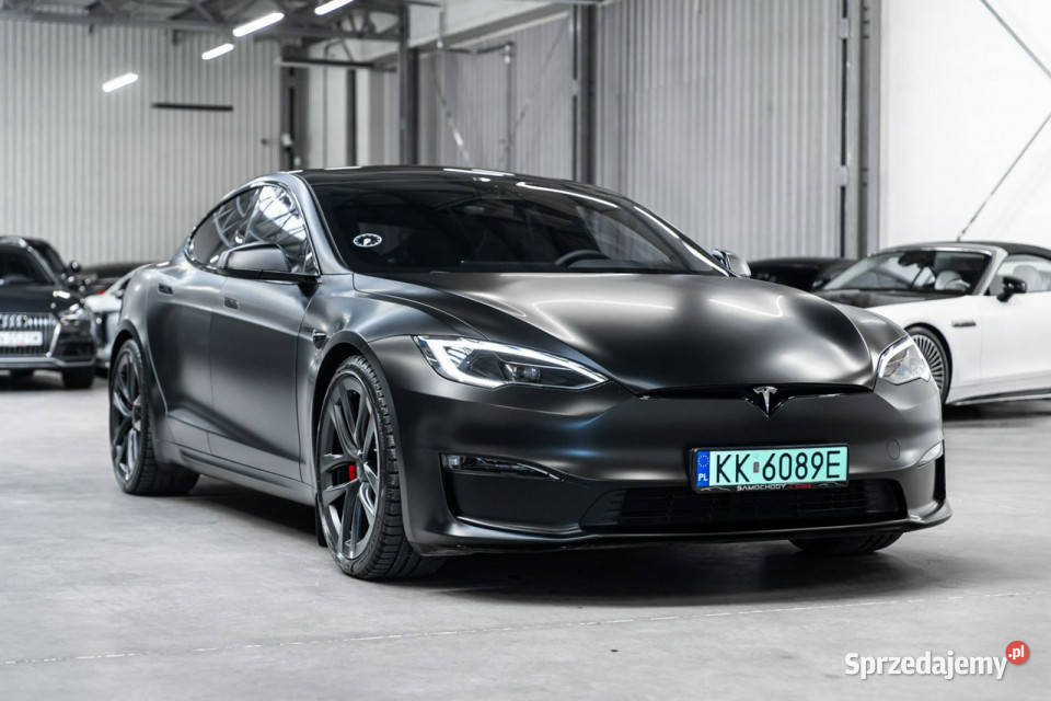 Tesla Model S Plaid 1020 17 000 Gwarancja małopolskie Węgrzce