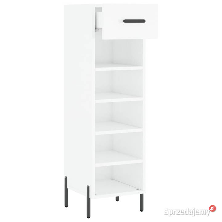 Szafka na buty wysoki połysk biała 30x35x105 Warszawa