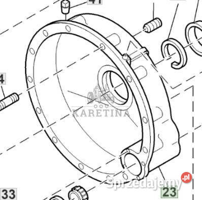 John Deere W540 Obudowa Zwolnicy Przedniej Jastrzębniki