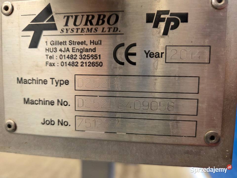 TURBO SYSTEMS D252P Porcjomat pneumatyczny Krotoszyn