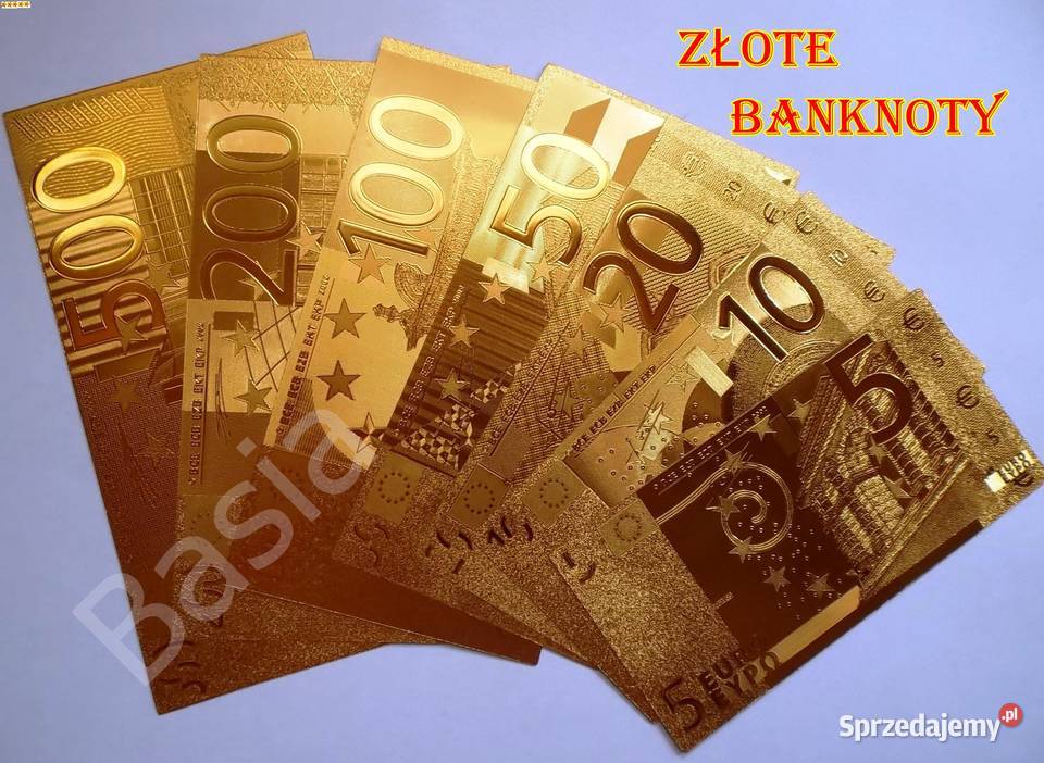 ZŁOTY BANKNOT ZESTAW 1 2 5 10 20 50 100 DOLAR Sosnowiec sprzedam