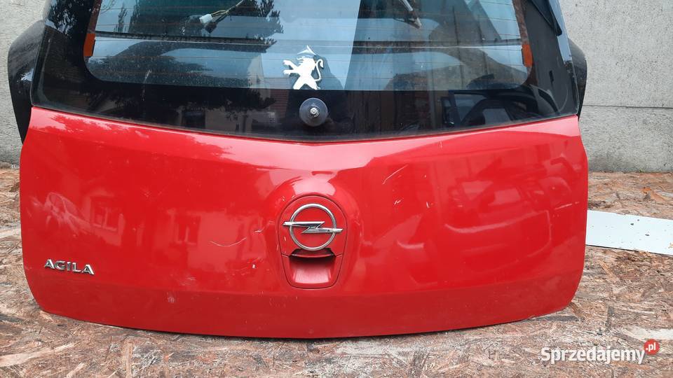 klapa bagażnika Opel Agila B lak ZCFB Dębno sprzedam
