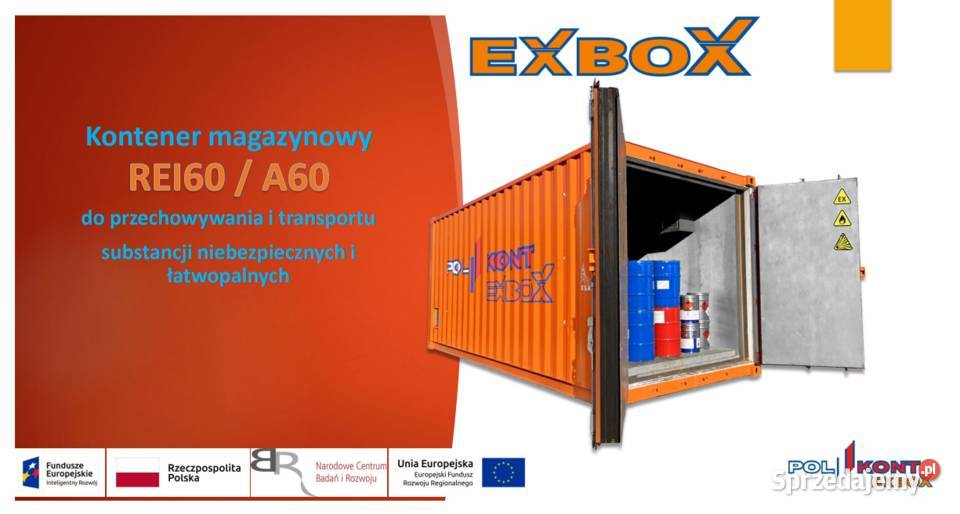 Kontener w ognioodporny w klasie REI 60 POLKONT Produkcja Łódź